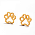 Personality Creative Cat Claw Gold And Silver Alloy Stud Earrings