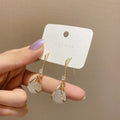 Korean Fashion Sense Opal Earrings Drop Earrings