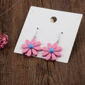 Explosive Earrings Resin Daisy Flowers All-match