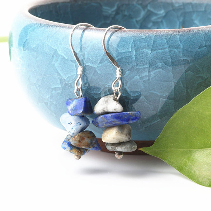 Natural stone earrings