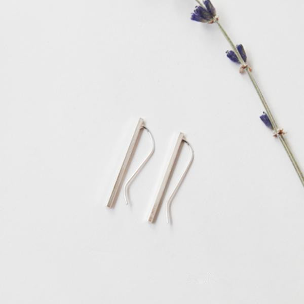 Ear Hook Simple Geometric Square Pillar Earrings