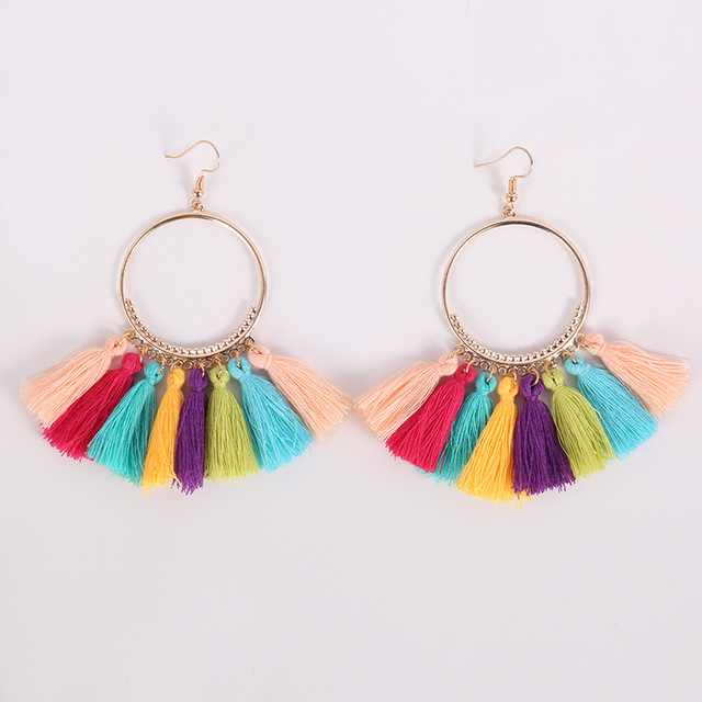 Bohemian tassel earrings