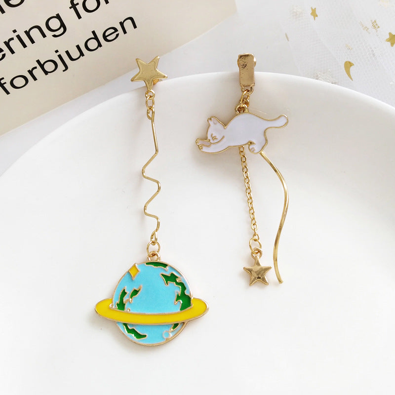 Color Planet Funny Small Animal Long Earrings
