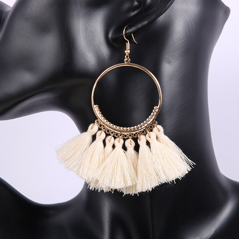 Bohemian tassel earrings