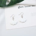 Simple White Cloud Korean Style Cute Earrings