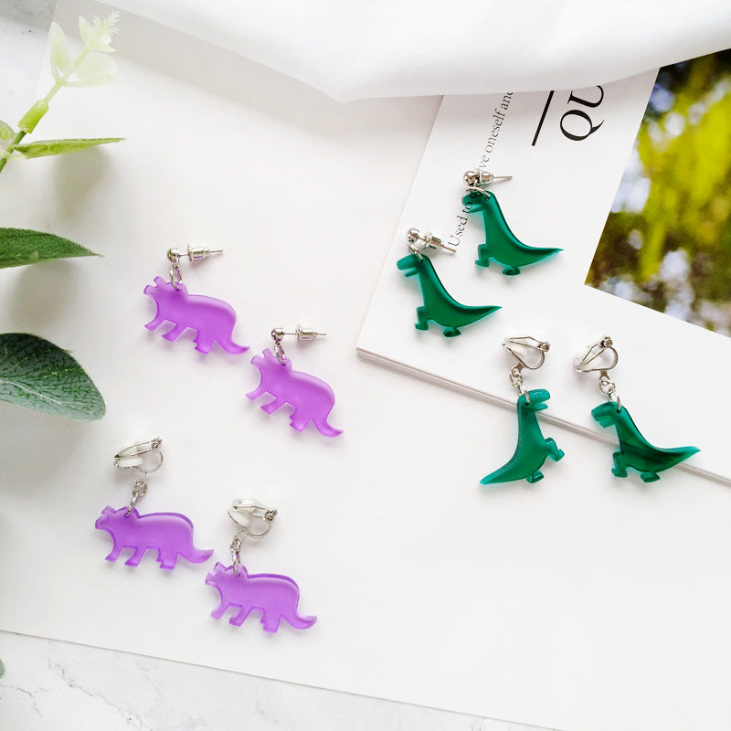 Japanese Fashion Animal Acrylic Earrings Women