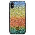 New Phone Case Suitable For Rainbow Pasted Leather Diamond Mobile Phone Case