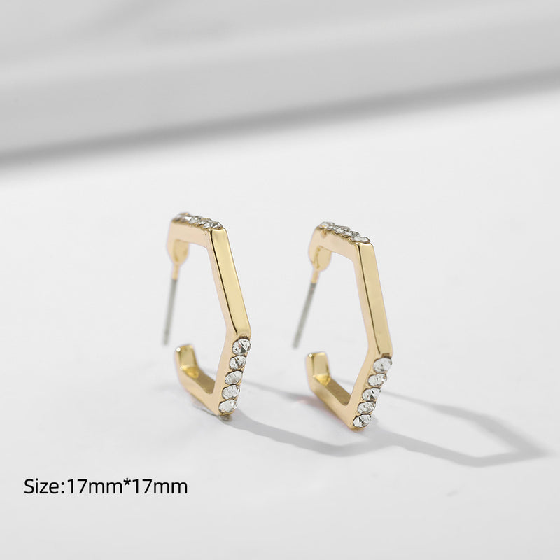 Simple Small Earrings Female Korean Temperament Earrings Personalized Ear Bones