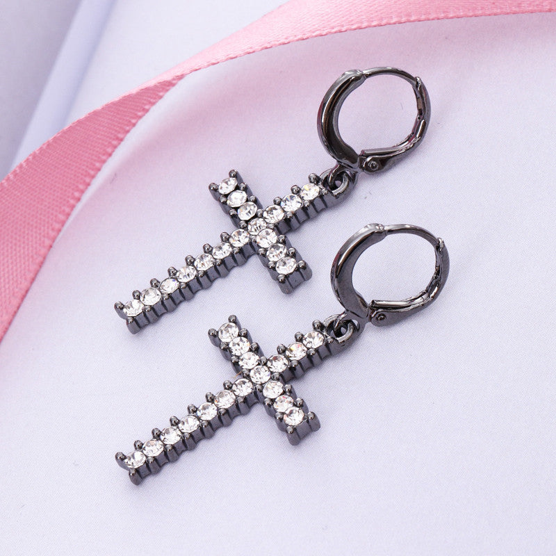 Simple And Stylish Cross Earrings