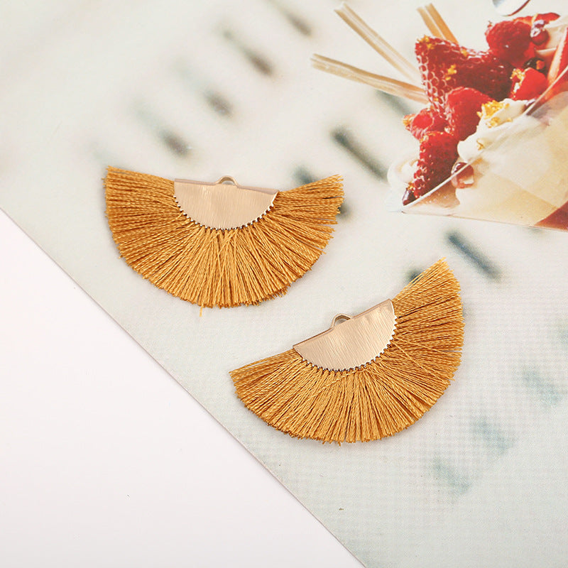 National Fan Shaped Tassel Pendant Material