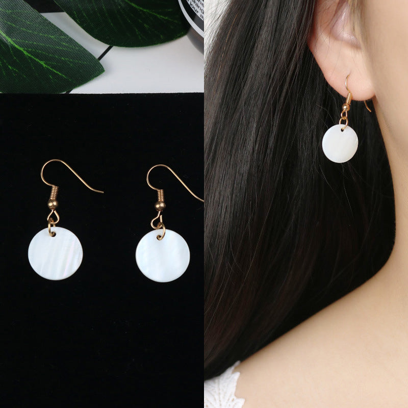 Long Tassel Earrings Square Pearl Asymmetric Earrings