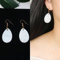 Long Tassel Earrings Square Pearl Asymmetric Earrings