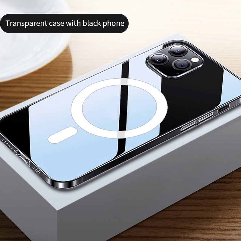 12 Magnetic Phone Case Anti-drop Transparent Protective Cover