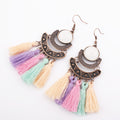 Tassel Long Earrings European And American Fashion Exaggerated Tassel Accessories