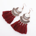 Tassel Long Earrings European And American Fashion Exaggerated Tassel Accessories