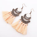 Tassel Long Earrings European And American Fashion Exaggerated Tassel Accessories