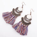 Tassel Long Earrings European And American Fashion Exaggerated Tassel Accessories