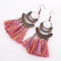 Tassel Long Earrings European And American Fashion Exaggerated Tassel Accessories