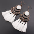 Tassel Long Earrings European And American Fashion Exaggerated Tassel Accessories