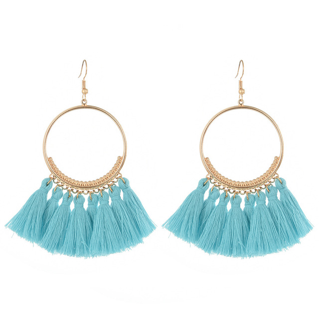 Bohemian tassel earrings