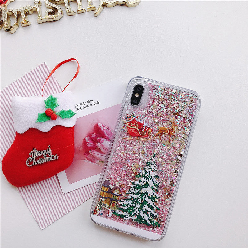 Compatible With  , Santa Claus Christmas Tree Quicksand Shell