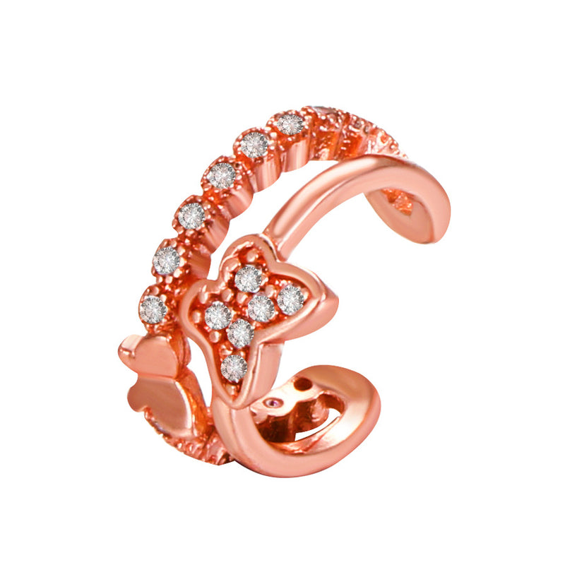 Temperament And Personality Butterfly Ear Clip Single Ins Style French