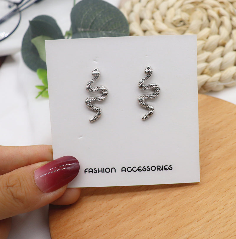 Little snake girl temperament earrings