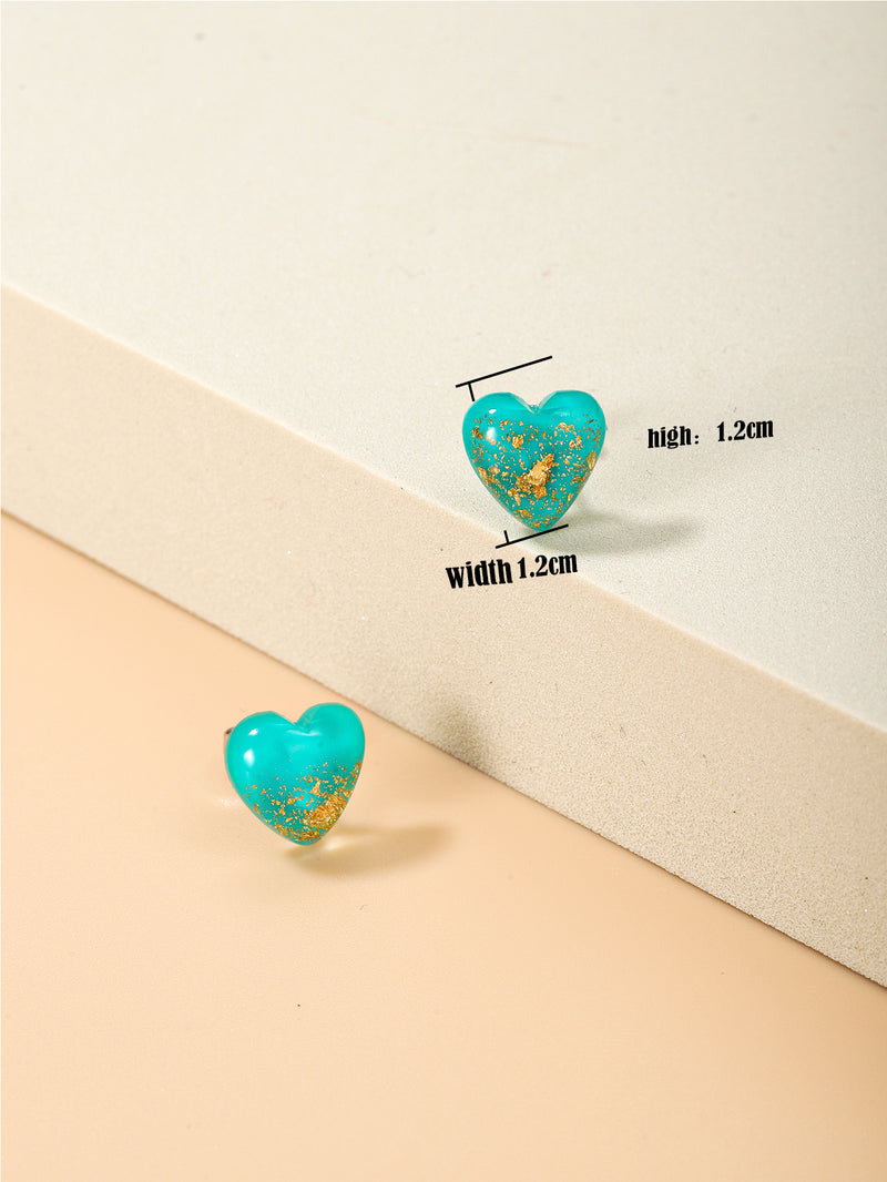 Personalized Solid Color Dual-use Short Earrings