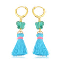 Ear Jewelry European And American New Hit Color Tassel Earrings Earrings