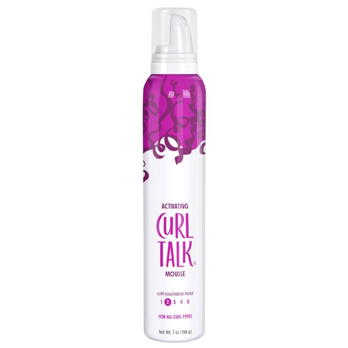 Curl Talk Ṅöẗ Ÿöüṛ Ṁöẗḧ‘ṛ Curl Activating Hair Mousse for Lightweight Hold and frizz-free style - 7 oz