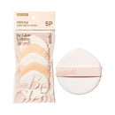 Espoir New Air Puff Volume 5ea| Flawless Face Makeup Fast and Easily | Makeup Sponge Applicator Air Cushion Powder Puff for Liquid Foundation, Cream, Concealer | Korean Base Makeup Tools
