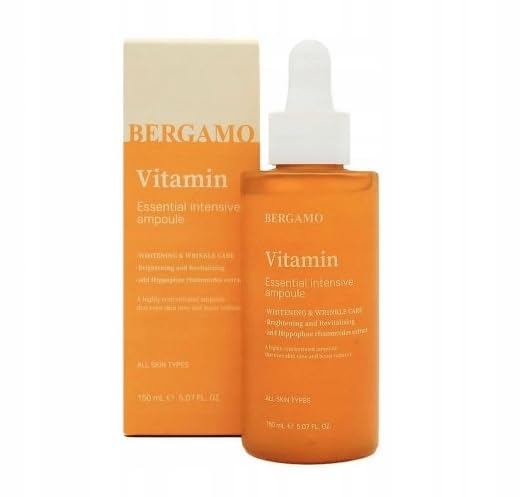 bergamo Essential Intensive Vitamin Serum/Ampoule 5.07fl oz/150mL | Made in Korea K Beauty Korean Skin Care Wrinkle Care Skin Brightening