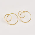 Fashion Simple Shape Trend 8 Word Ear Hoop Earrings