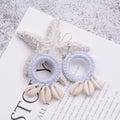 Handmade Ethnic Style Retro Braided Shell Earrings