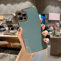 Luxury Solid Color Electroplating Mobile Phone Case All-inclusive Creativity