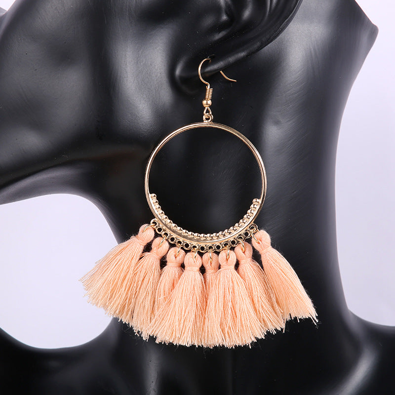 Bohemian tassel earrings