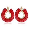 European And American New Exaggerated Tassel Earrings