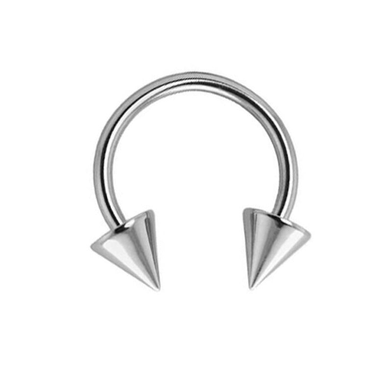 European And American Stainless Steel Horseshoe Bar Nose Ring