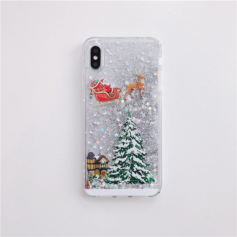 Compatible With  , Santa Claus Christmas Tree Quicksand Shell
