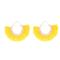 Creative Fan-shaped Earrings Selling Ethnic Style Exaggerated