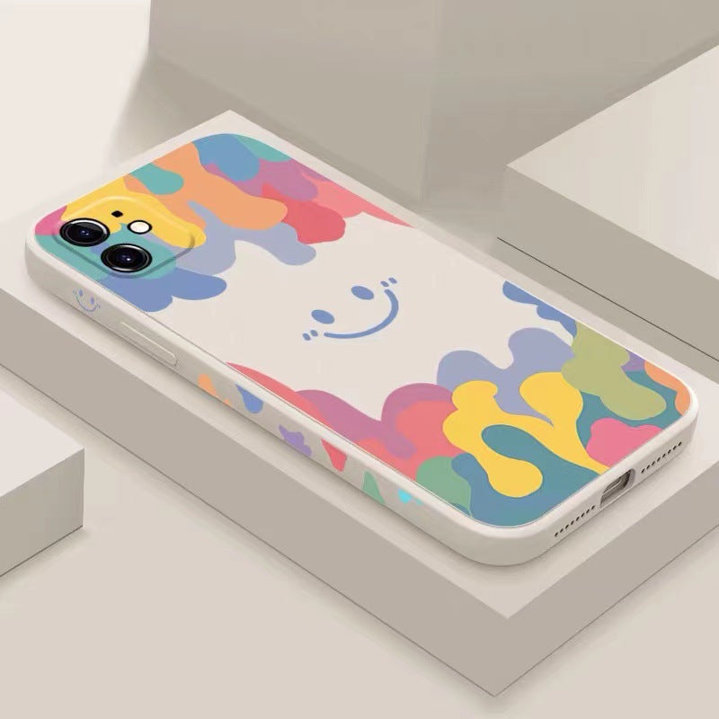 Silicone Phone Case Watercolor Protective Cover Soft