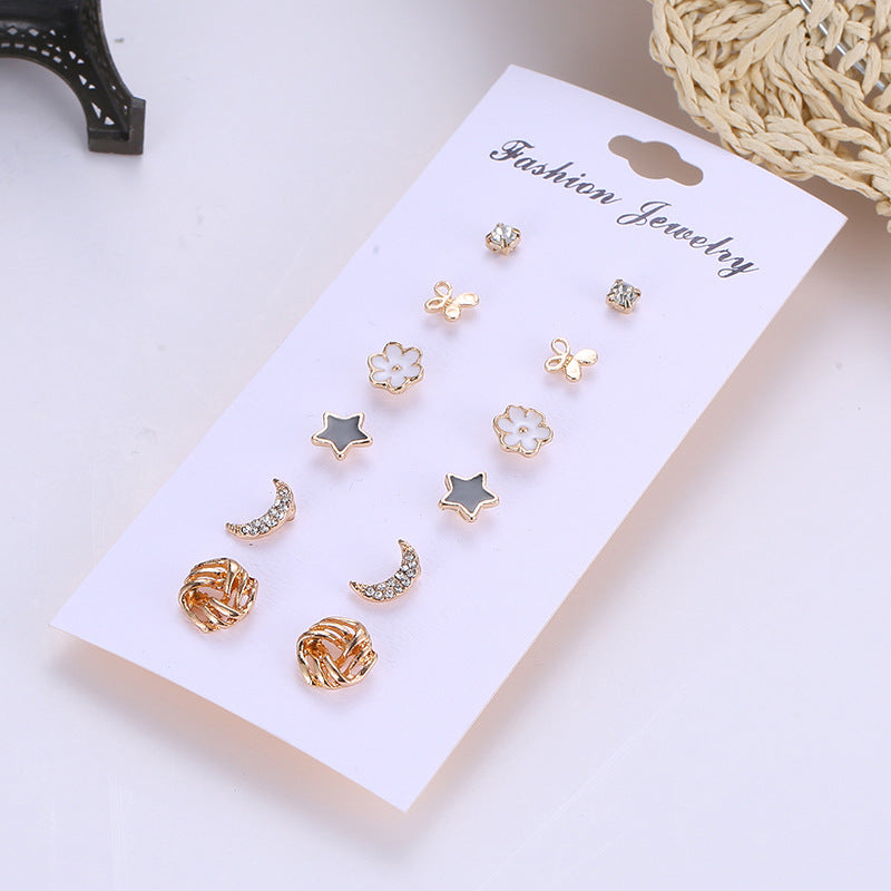 All-match Simple Earrings Female Mixed