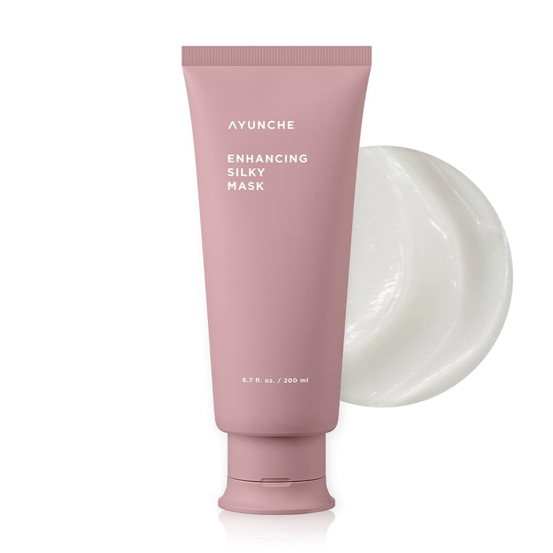 Enhancing Silky Hair Mask 6.7 fl oz (200ml) [For Dyed & Damaged Hair] | Nourishing & Smoothing Deep Conditioner with Camellia Oil | Korean Salon Brand