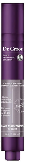 Dr. Groot Hair Thickening Serum For Hair loss, Thinning Hair, Korean Hair Care, Scalp Treatment, Clinically Tested, Thicker Hair, Reduces Oil, Roll On