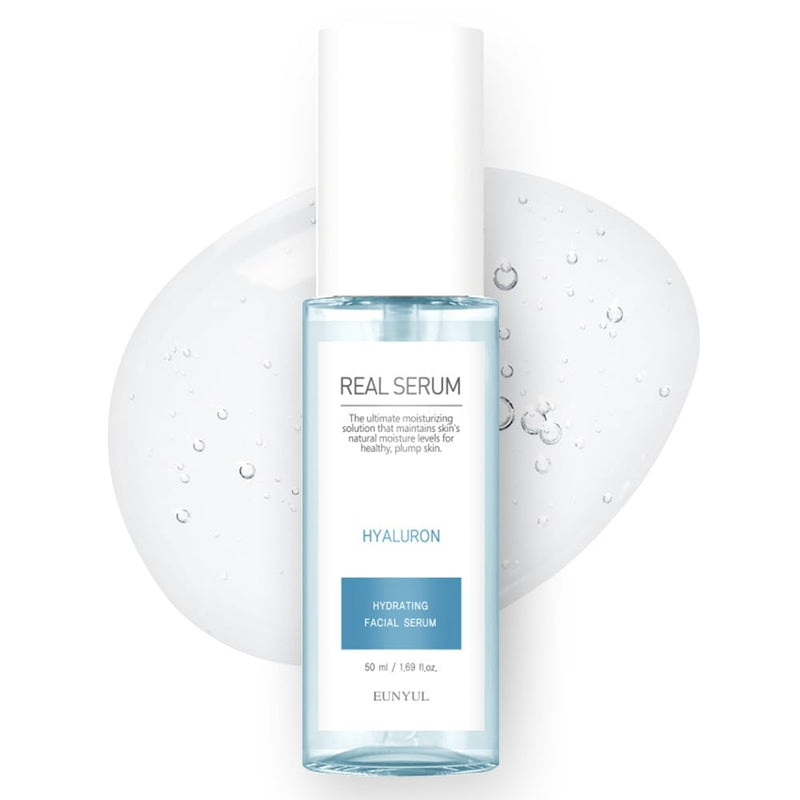 EUNYUL Real Hyaluronic Acid Serum 1.69 fl. Oz. Korean Skincare Radiance & Hydration for Dry Skin hyaluron serum