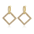 European And American Hot Style New Fashion Square Earrings Simple