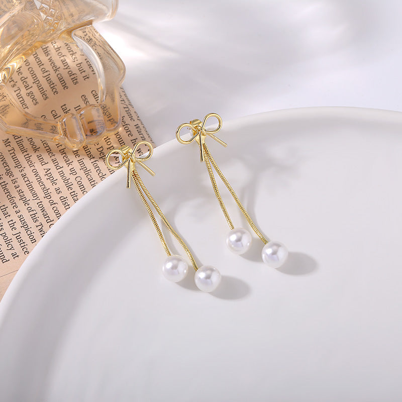 Temperament Earrings Sterling Silver Cold Wind  Female
