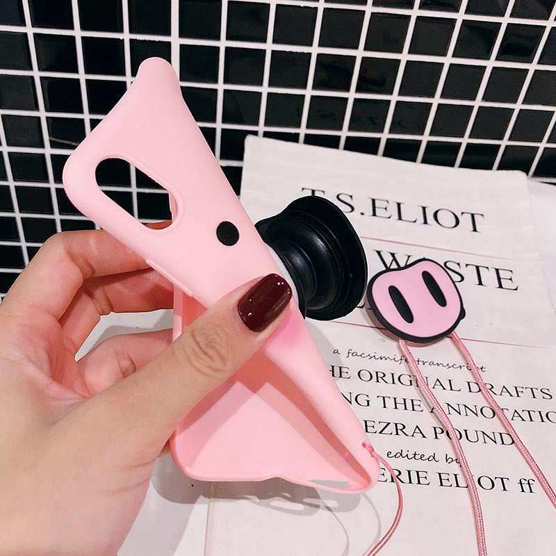 Compatible With , Funny Cartoon PigCase For  X XS Max XR Case For7 6s 8 8 Plus Cover Cute Nose Soft Back Cases Animal Capa