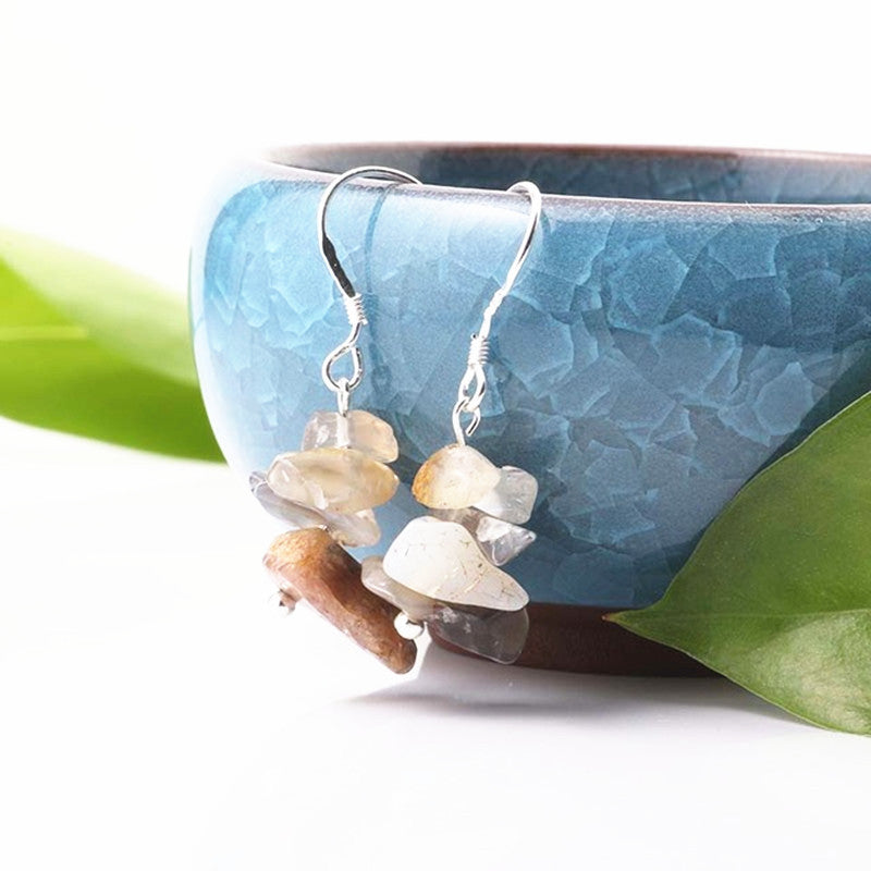 Natural stone earrings