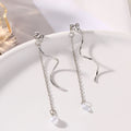 Temperament Earrings Sterling Silver Cold Wind  Female